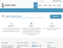 Tablet Screenshot of laguna-legal.com